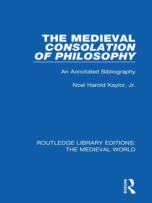 cover image of The Medieval Consolation of Philosophy